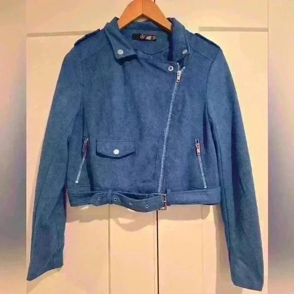 Nordstrom Royal Blue Faux Sede Jacket - Picture 2 of 10